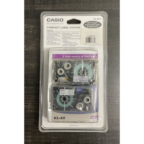 Casio EZ Label Printer KL-60-L - Picture 2 of 3